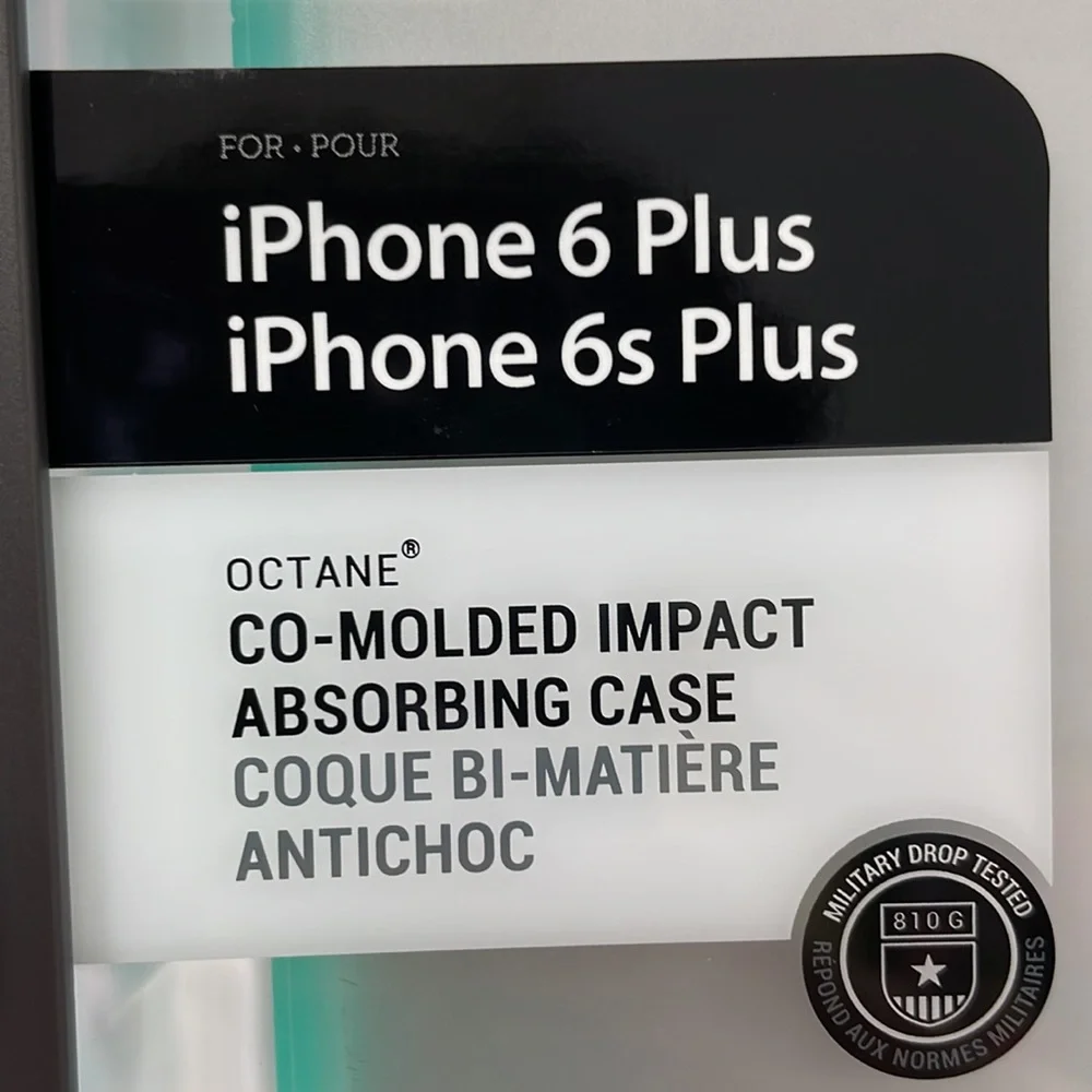 NEW iPhone 6 Plus, 6S Plus INCIPIO OCTANE Impact Absorbing Clear Case