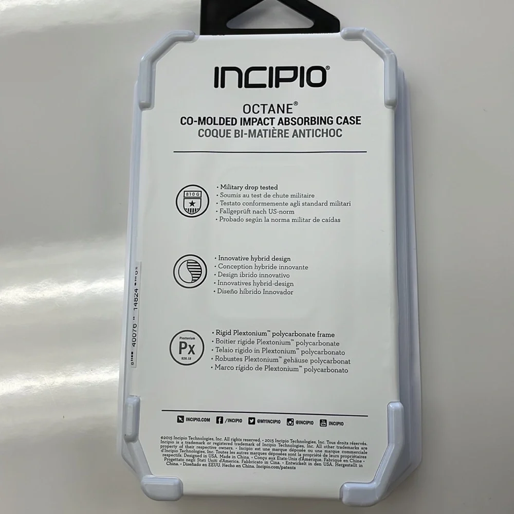 NEW iPhone 6 Plus, 6S Plus INCIPIO OCTANE Impact Absorbing Clear Case
