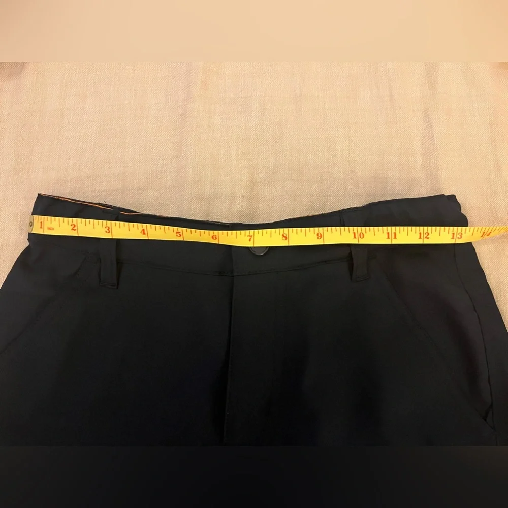Boys adjustable waist navy school shorts.  Sz 12.  100% poly.  smoke free home.