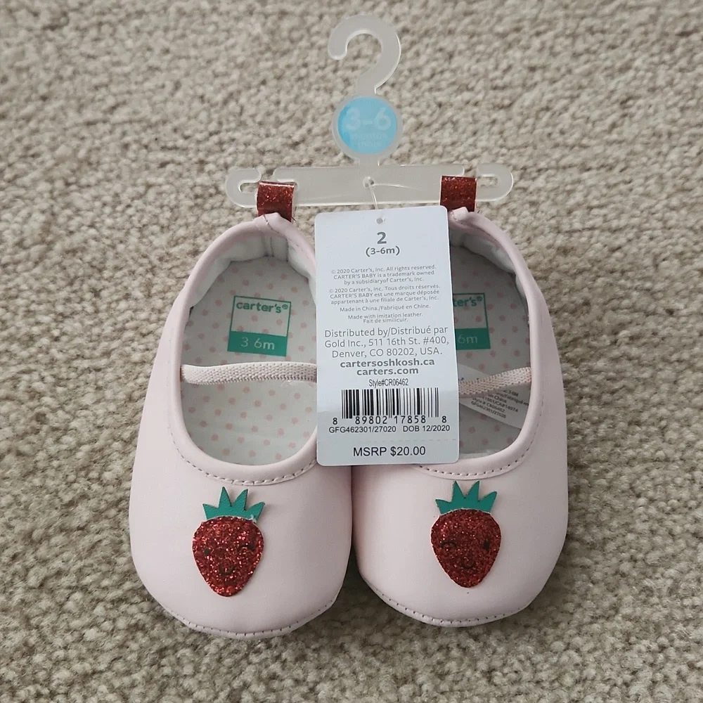 Baby girl pink ballerina flats