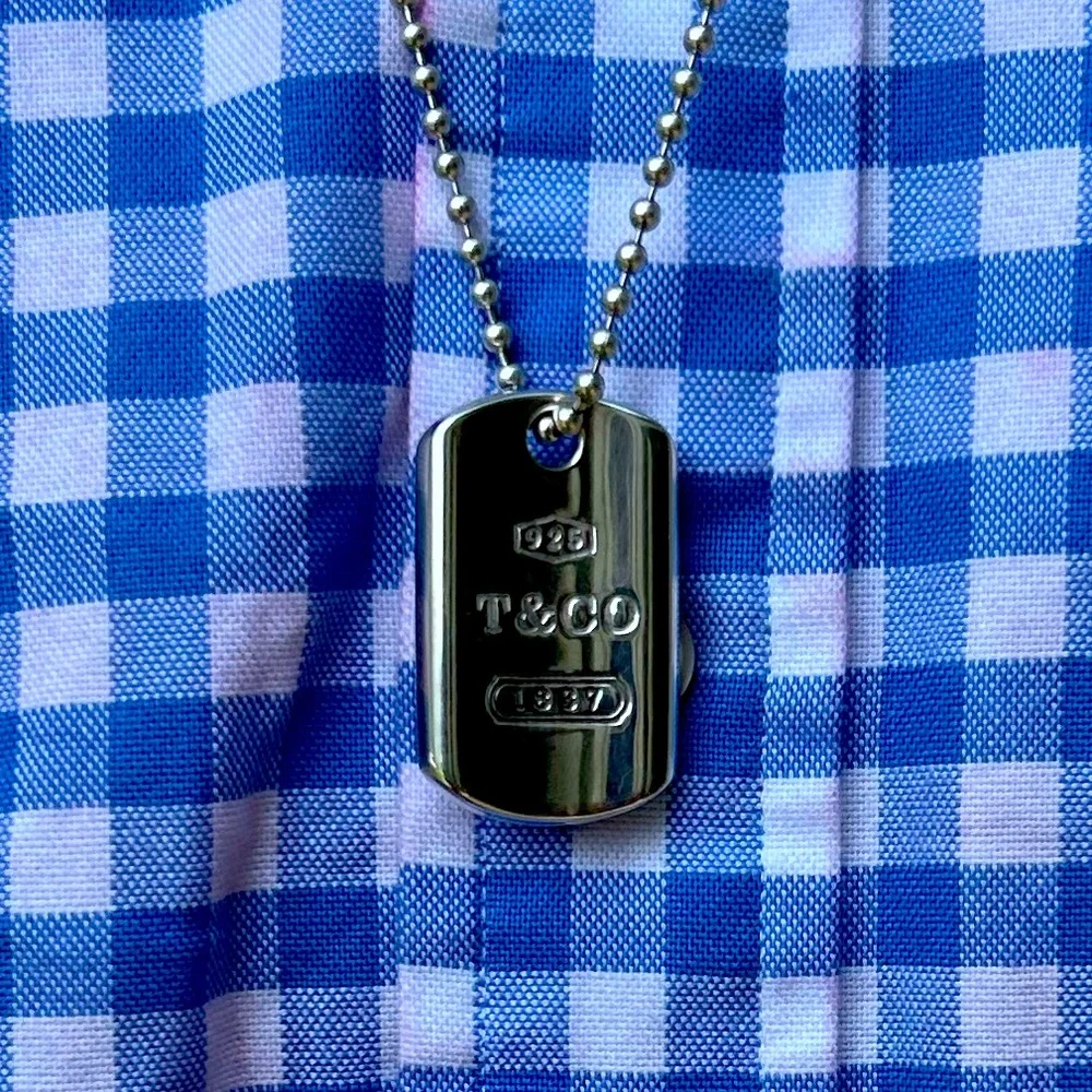 - SALE 💥☀️🔆 Tiffany & Co Dog 🐕 Tag Sterling Silver 925