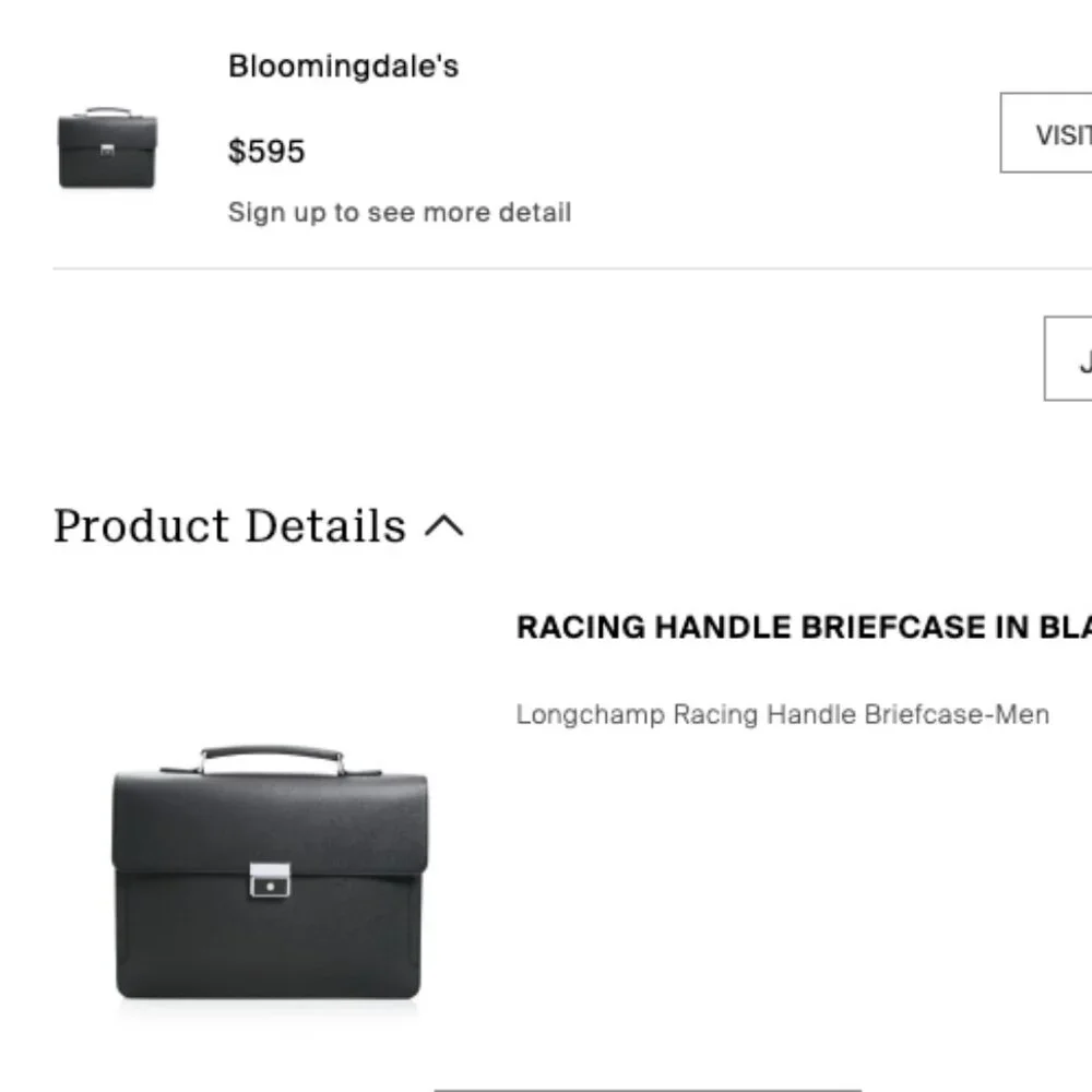 Longchamp racing handle