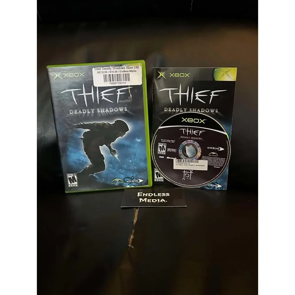 Thief Deadly Shadows Microsoft Xbox CIB Video Game
