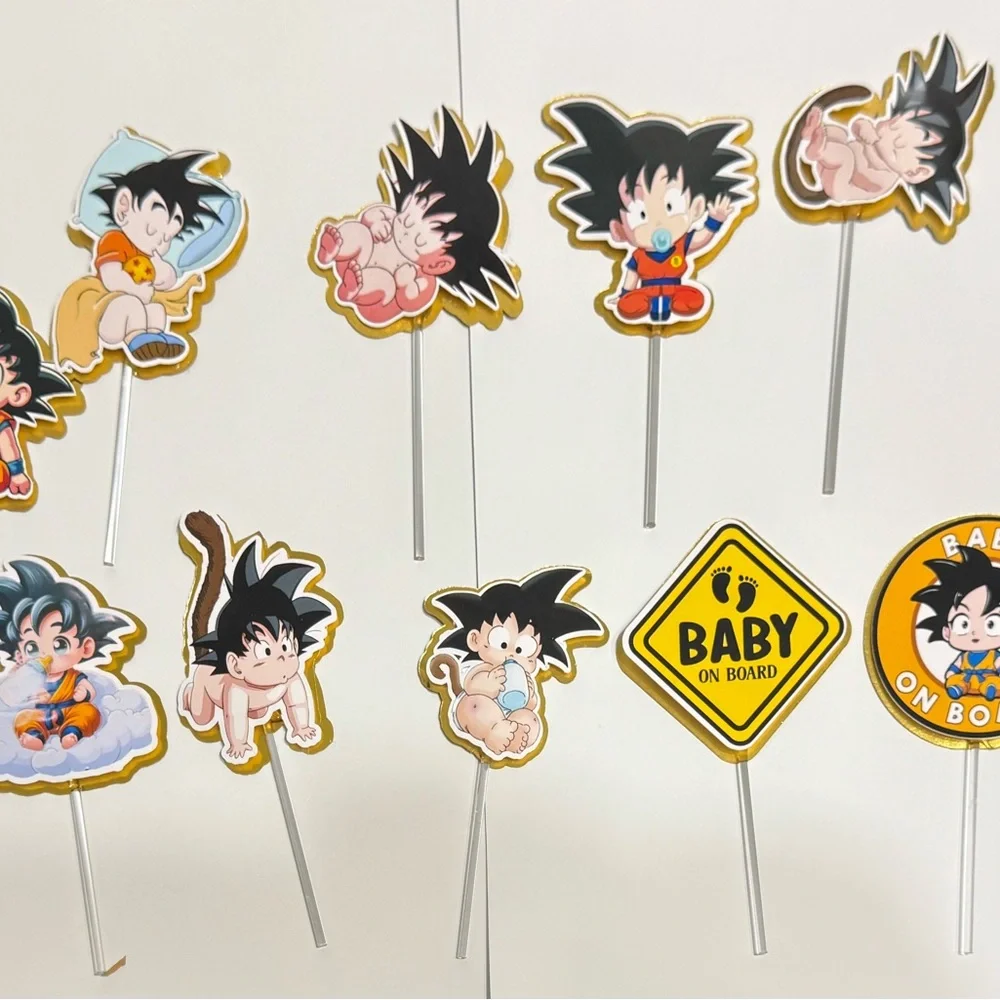 Baby Cake Toppers - 12ct baby dragon ball