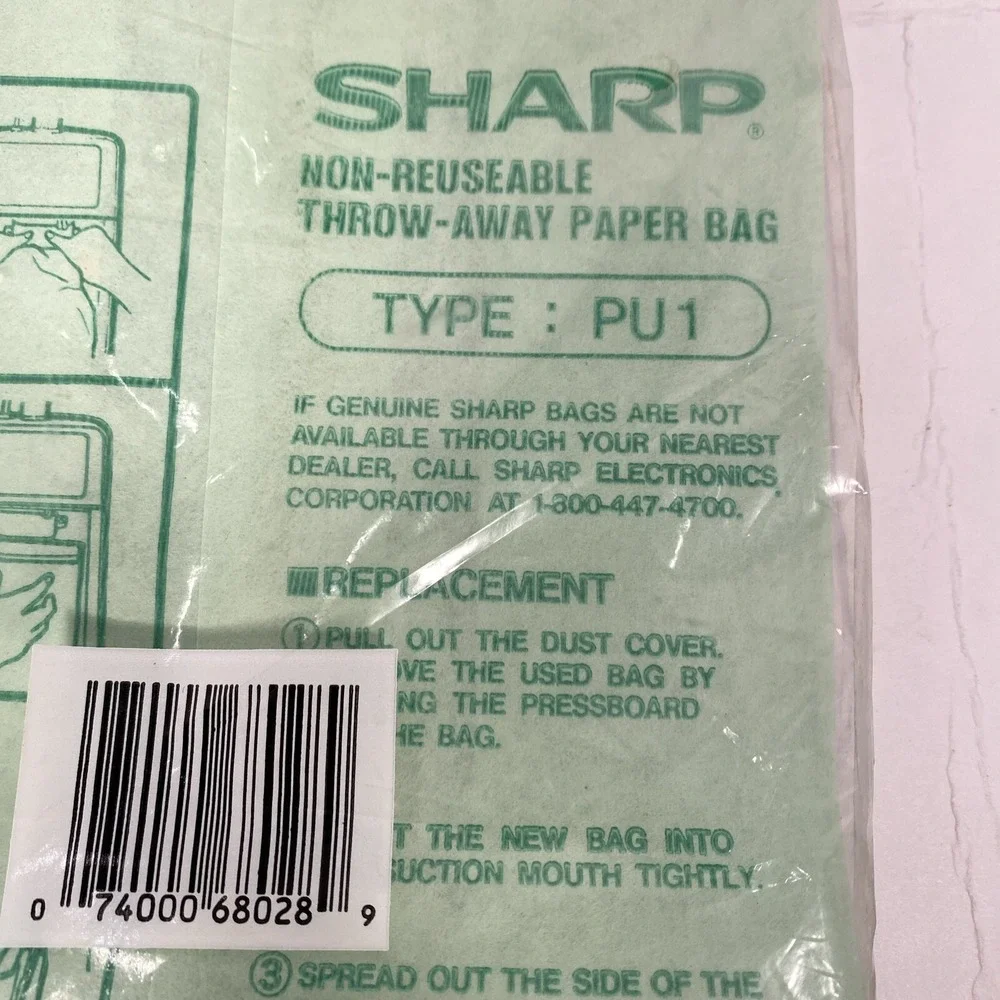 Sharp vacuum bag
