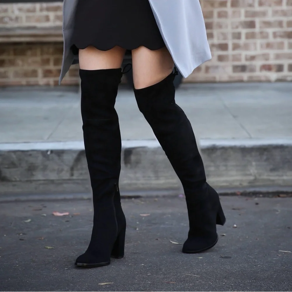 Vince Camuto Over the Knee Suede Boots