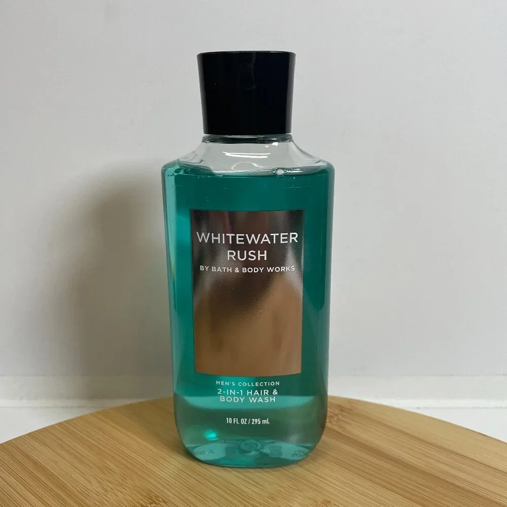 Bath & Body Works Whitewater Rush 2-in-1 Hair & Body Wash 10 oz Mens Collection