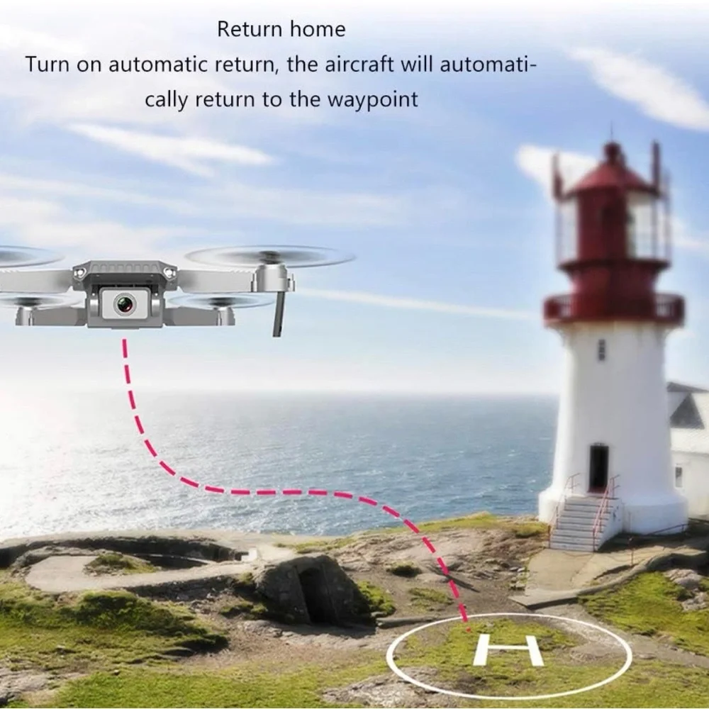 E88 Pro Foldable Drone - Black with camera, transmitting drone, orbiting NWT