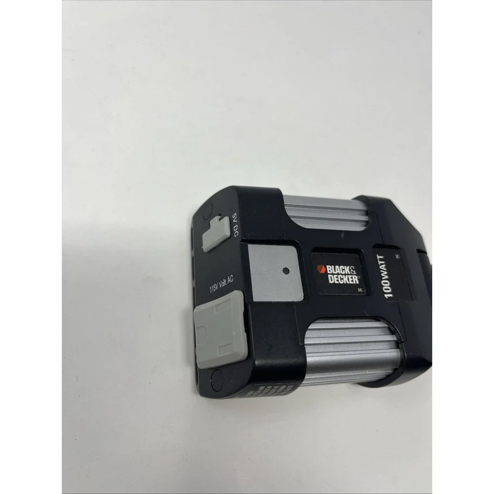 BLACK & DECKER 100 Watt Power Inverter, Plug In Car Port, AC Outlet & USB