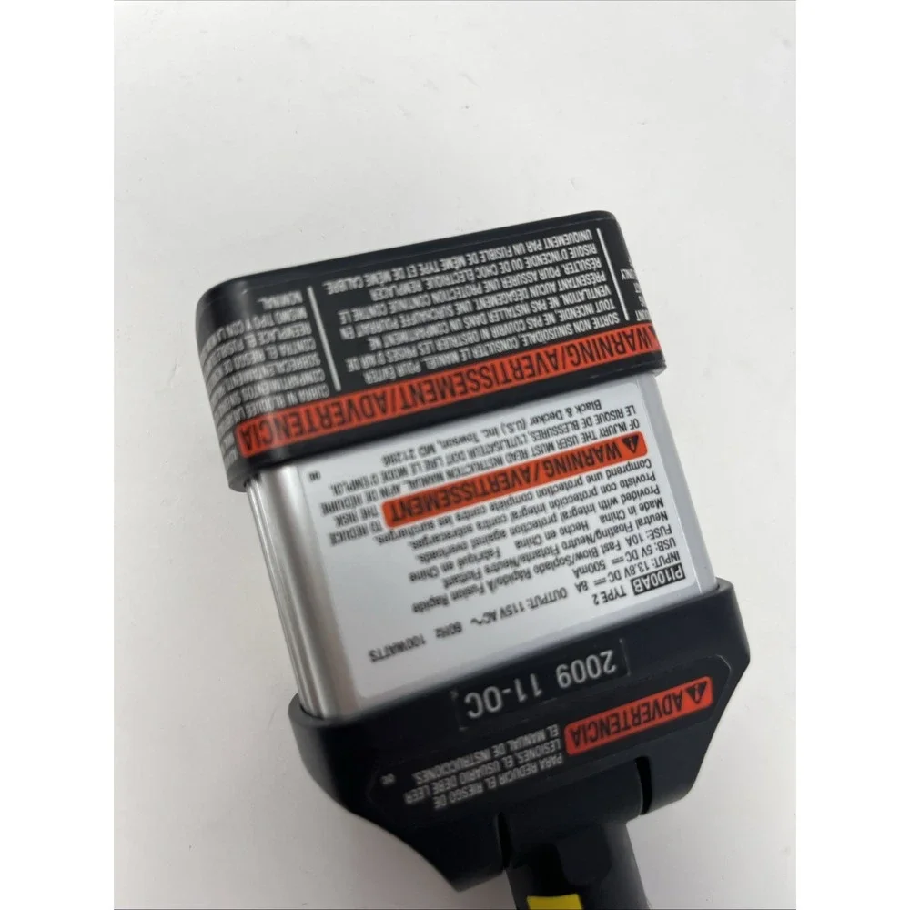 BLACK & DECKER 100 Watt Power Inverter, Plug In Car Port, AC Outlet & USB