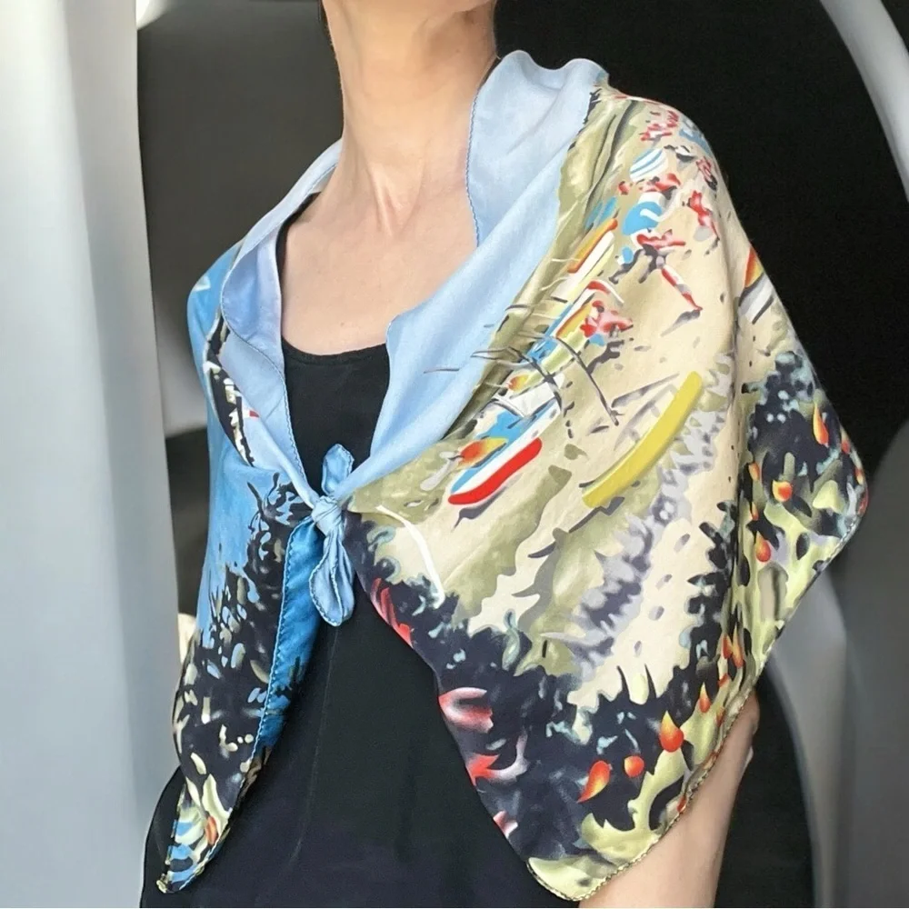 Trendy boutique silk scarf