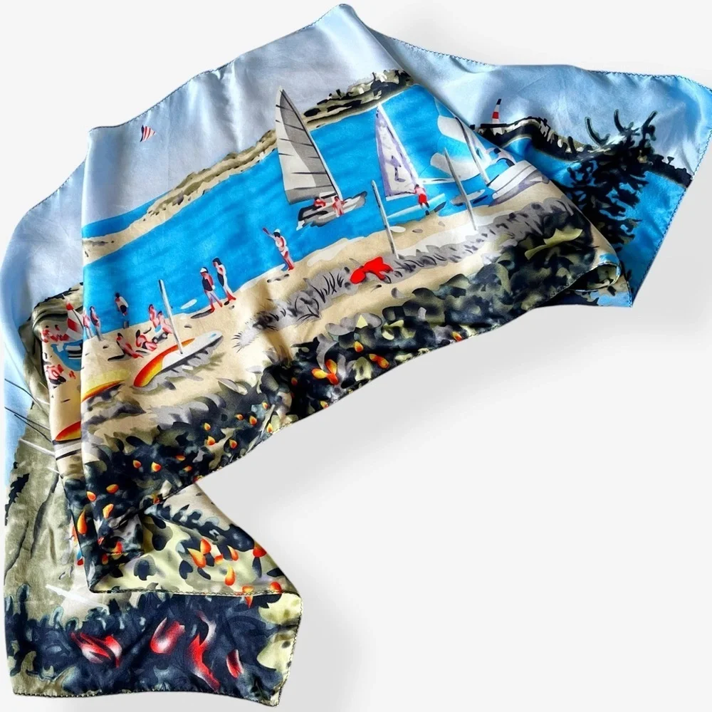 Trendy boutique silk scarf