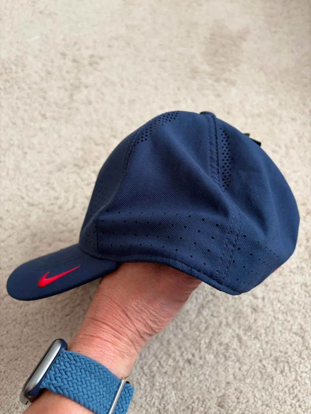 Nike brand color embroidered