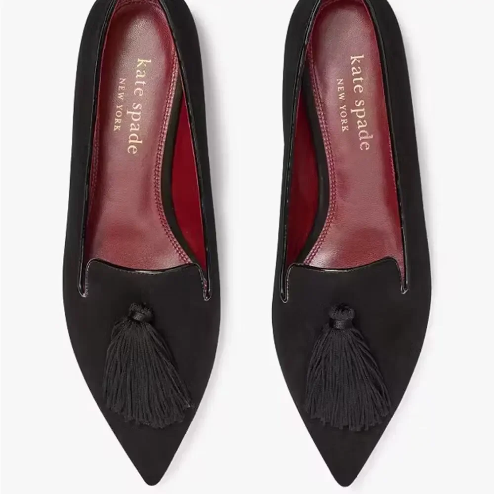 kate spade black loafers