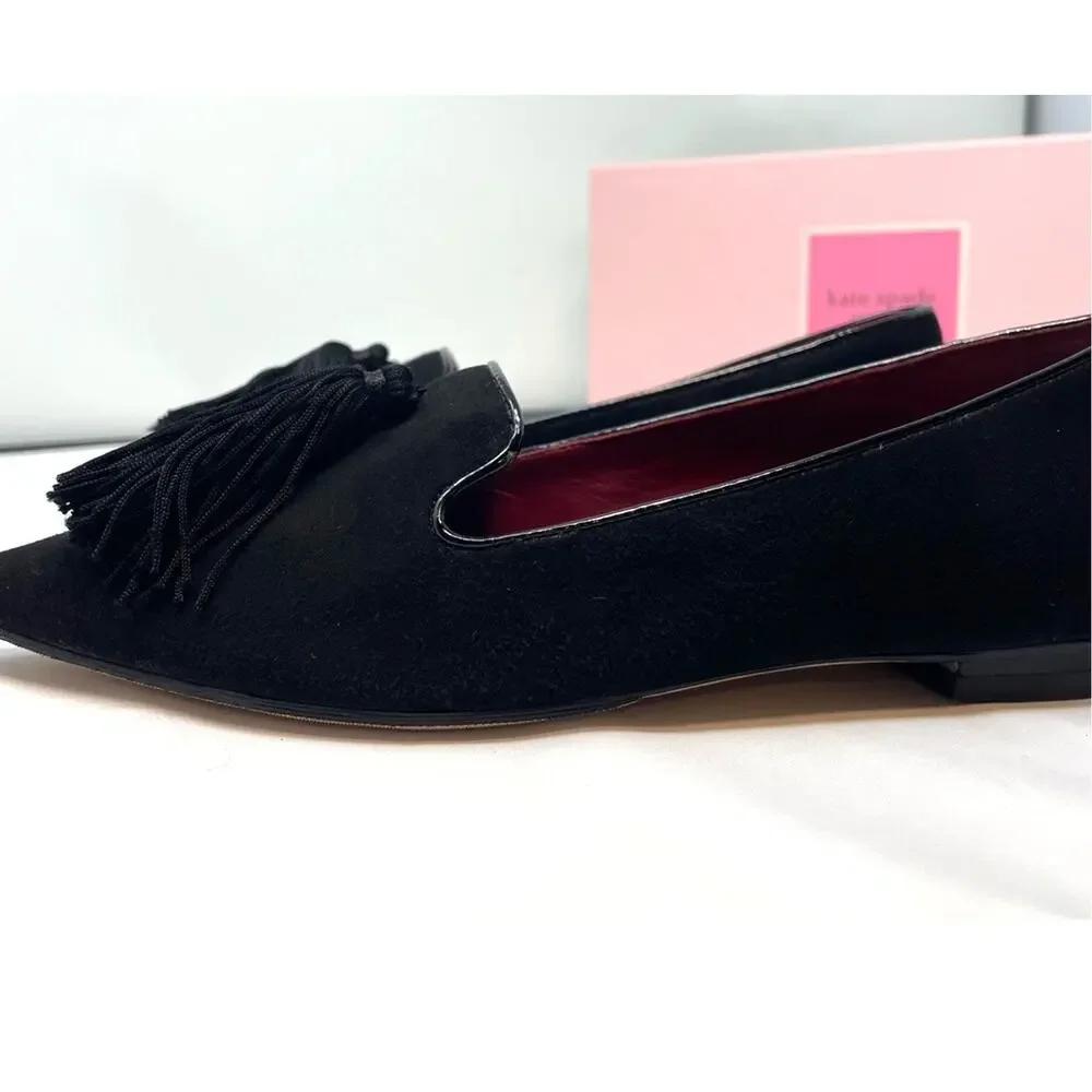 kate spade black loafers