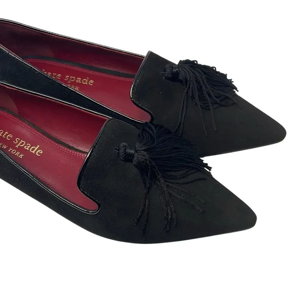kate spade black loafers