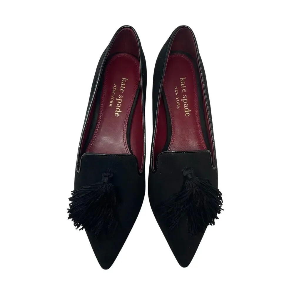 kate spade black loafers