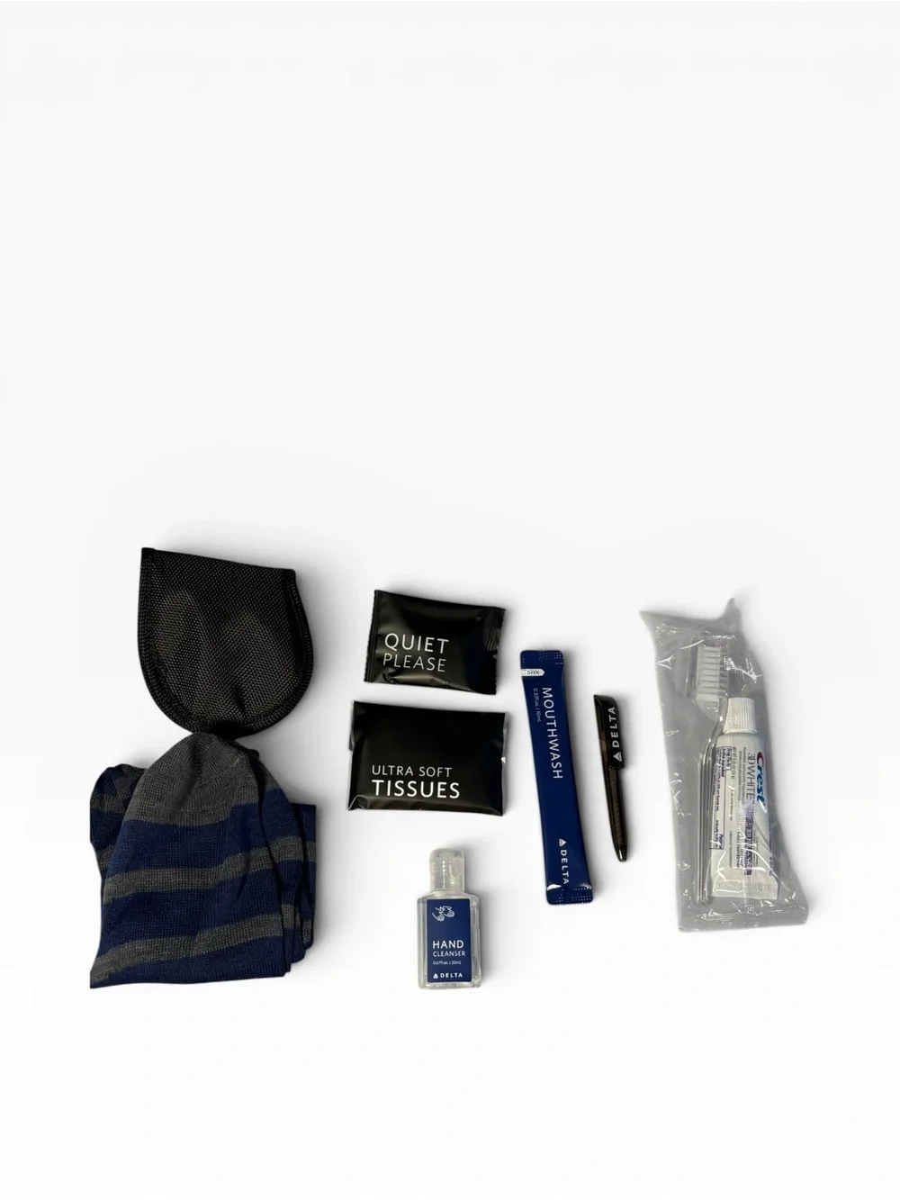 Tumi includes toothbrush inches