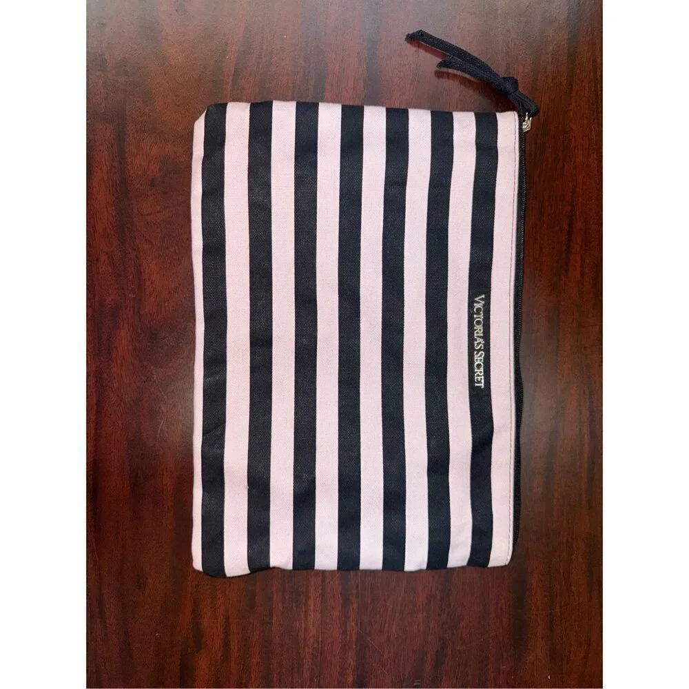 Victoria’s Secret Stripe Small Canvas Bag 12x8.5