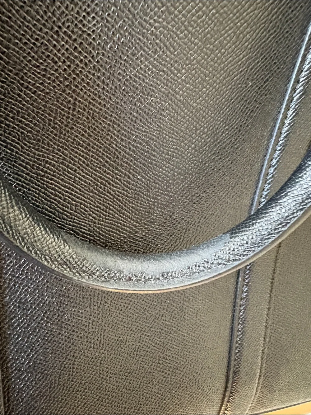 Coach black textured
