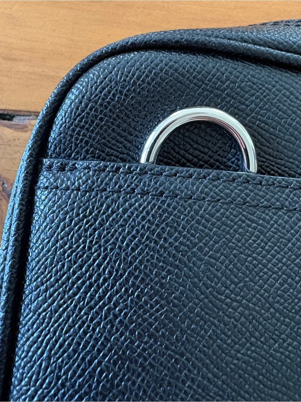 Coach black textured