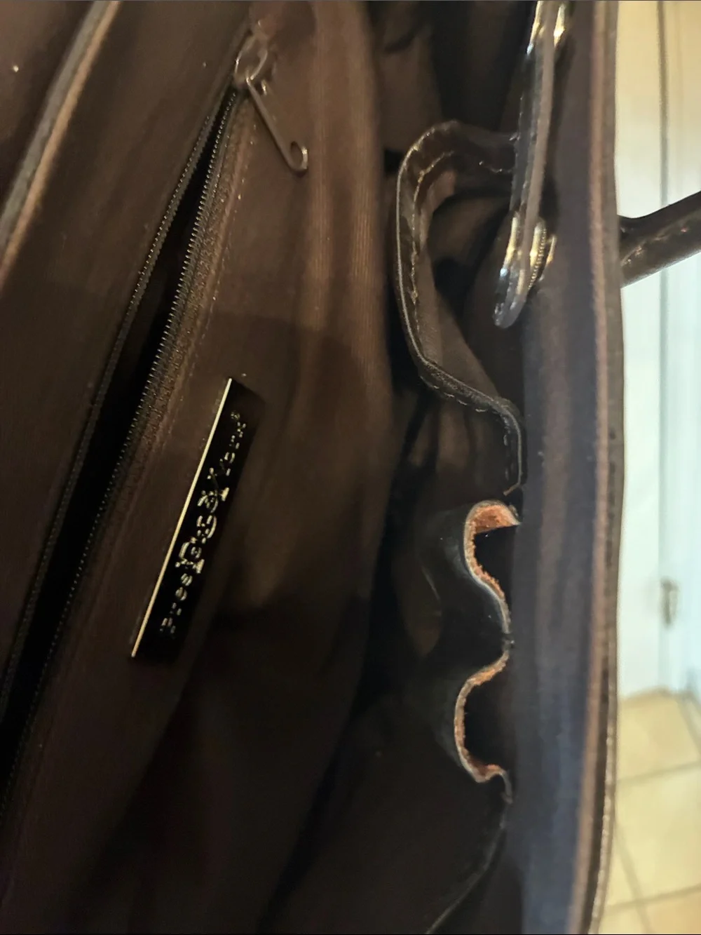 Preston & York structured leather