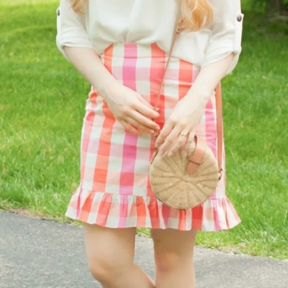 J. Crew Factory printed ruffle