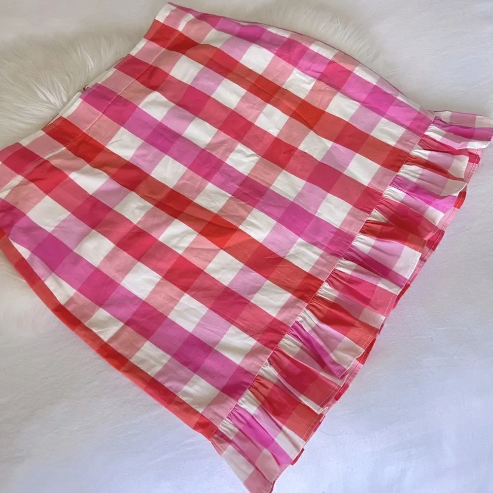 J. Crew Factory printed ruffle