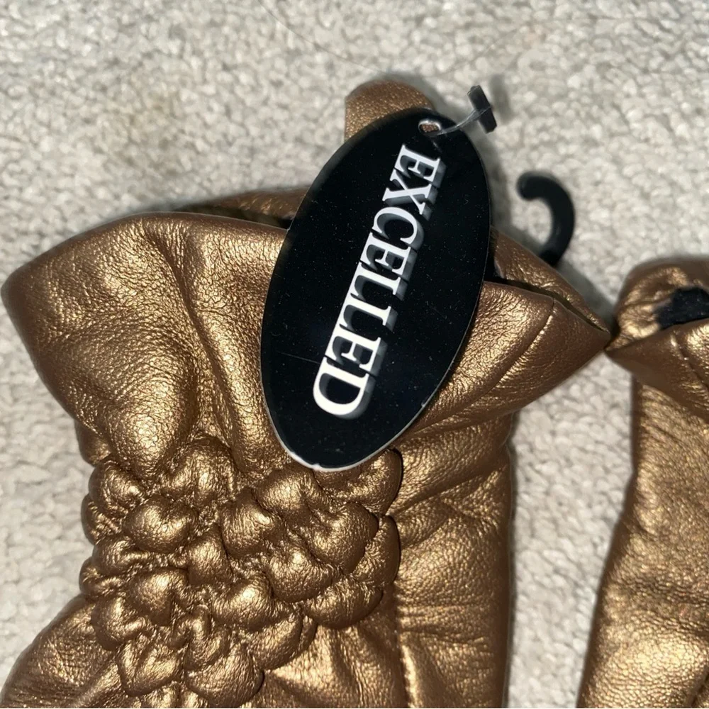 Excelled bronze leather