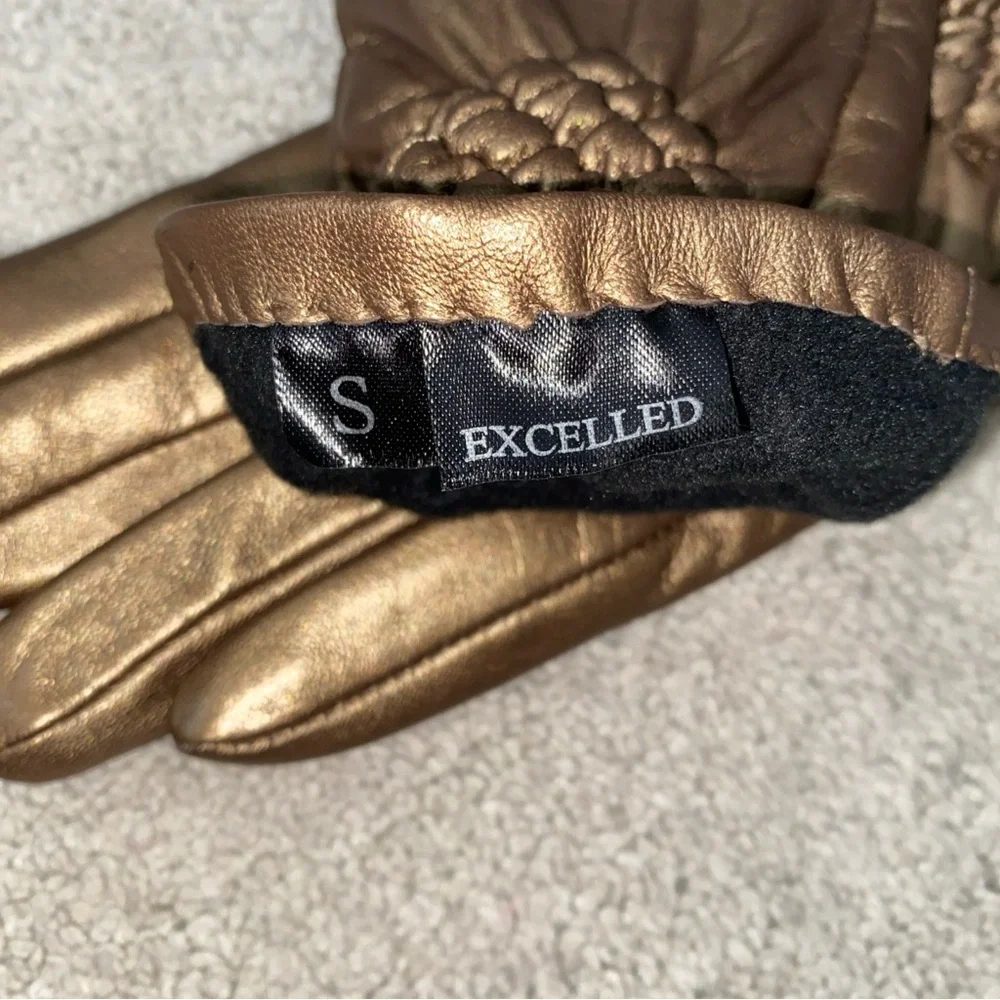Excelled bronze leather