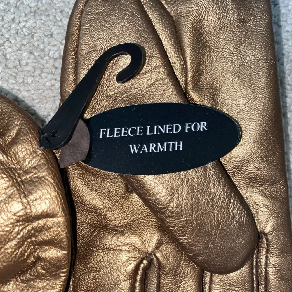 Excelled bronze leather