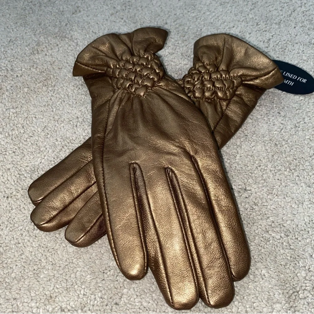 Excelled bronze leather