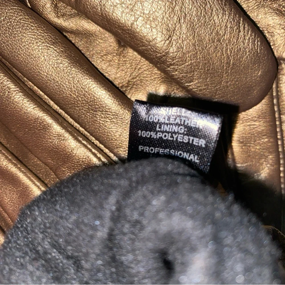 Excelled bronze leather