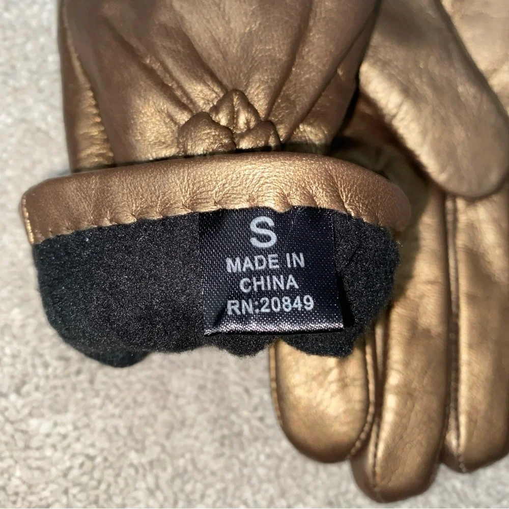 Excelled bronze leather