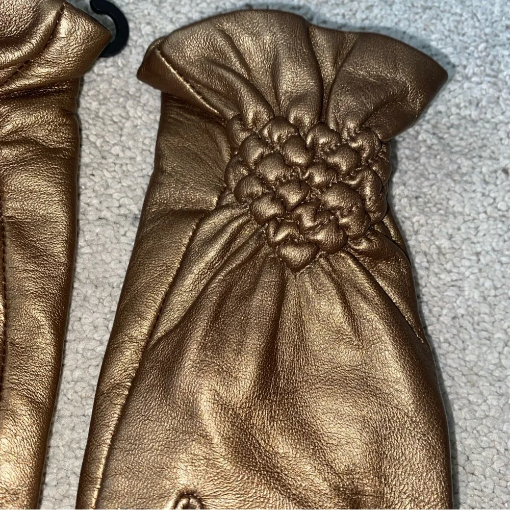 Excelled bronze leather