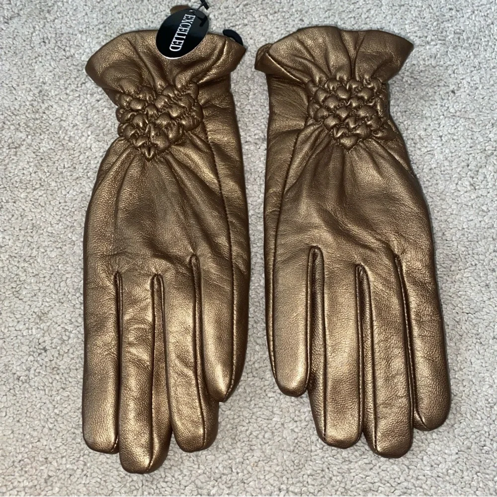 Excelled bronze leather