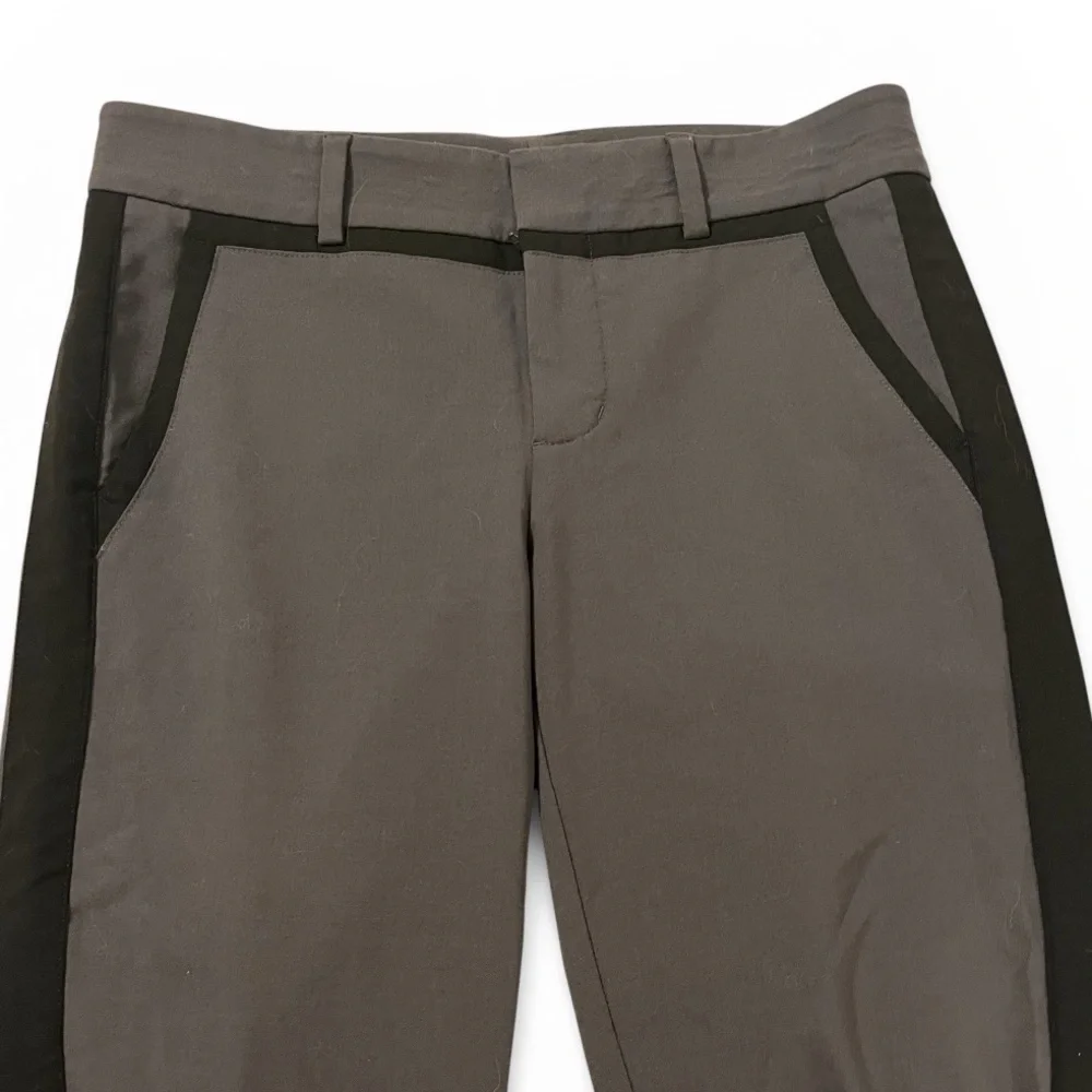 Vince Women’s Tuxedo Stripe Tailored Pants Size 0 Charcoal Quiet Luxury