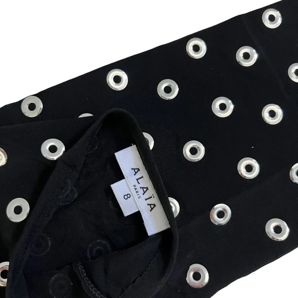 ALAÏA eyelet gloves