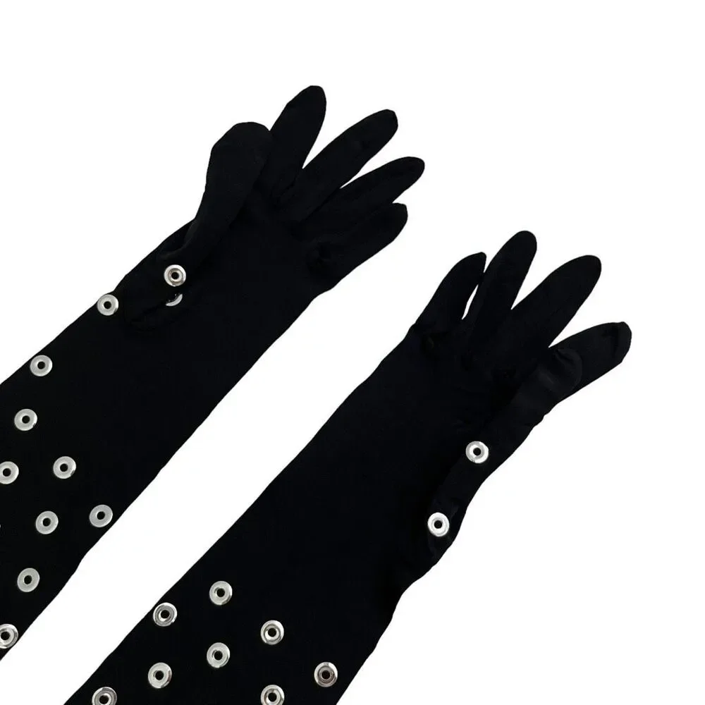 ALAÏA eyelet gloves
