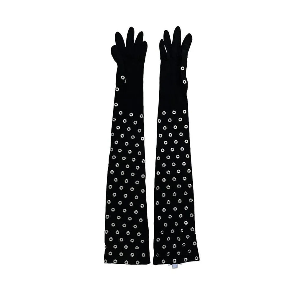 ALAÏA eyelet gloves