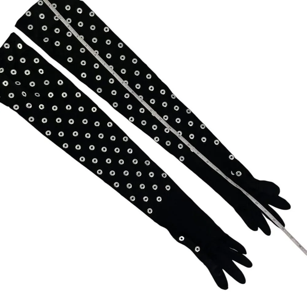 ALAÏA eyelet gloves