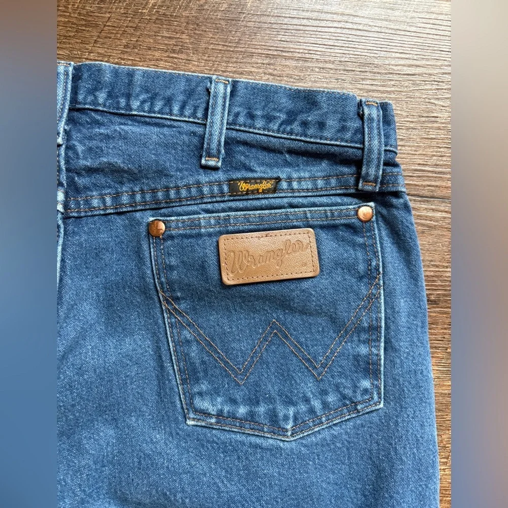 WRANGLER jeans men’s cowboy cut original fit denim sz 36 by 32 rugged workwear