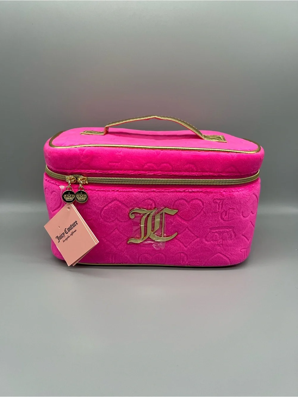 Juicy couture‎ pink velour cosmetics bag