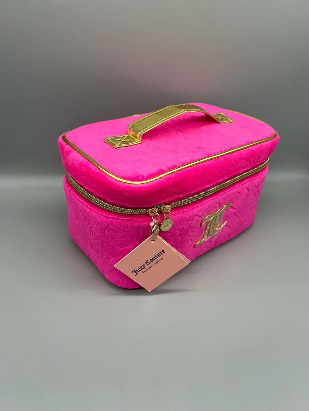 Juicy couture‎ pink velour cosmetics bag