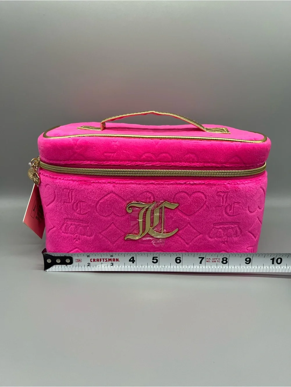 Juicy couture‎ pink velour cosmetics bag