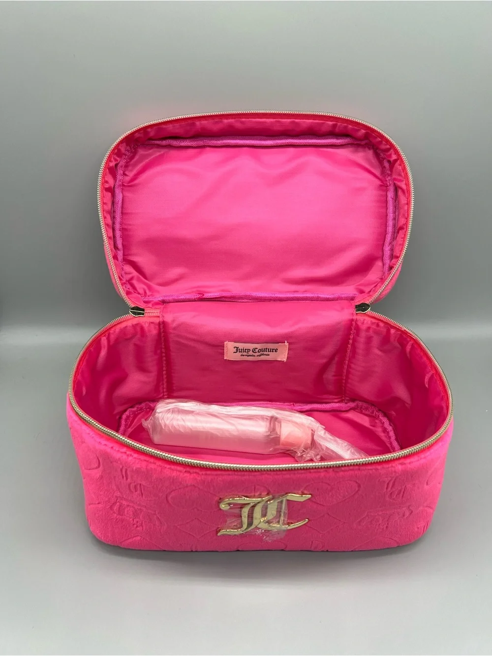 Juicy couture‎ pink velour cosmetics bag