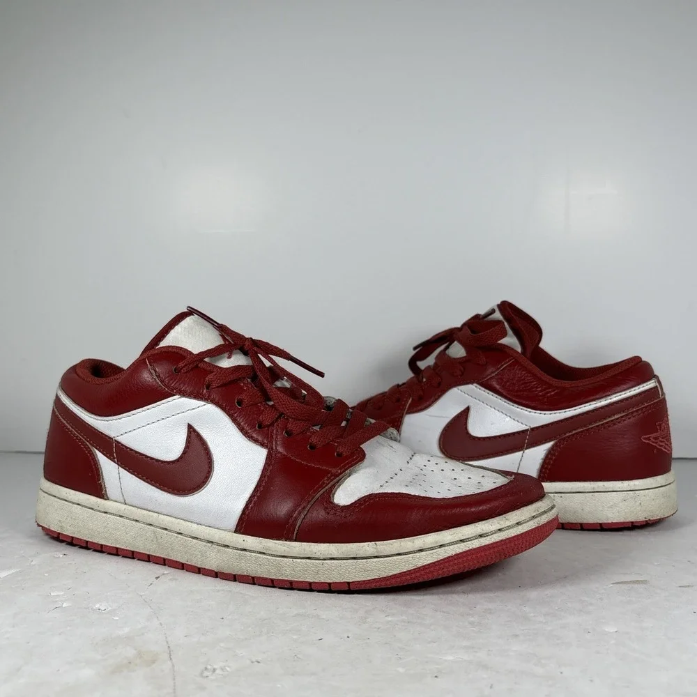 Size 8.5 Nike Air Jordan 1 Low Dune‎ Red Sneakers FJ3459-160