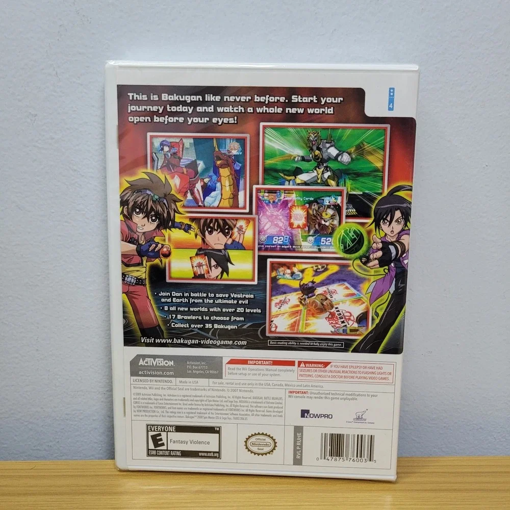 Nintendo bakugan battle
