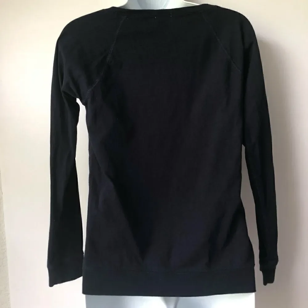 🎃J. Crew Navy Anchor Crew Long Sleeve