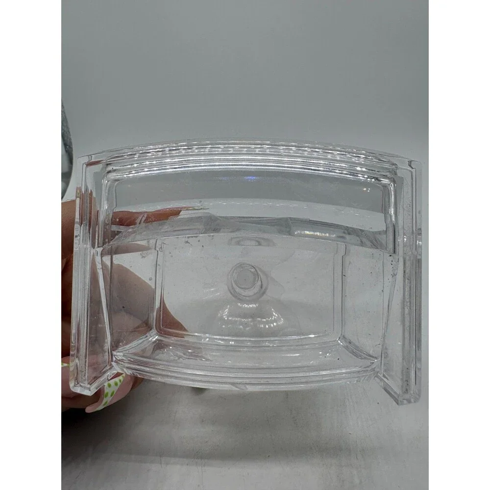 Cotton Swab Holder Organizer Clear Plastic Storage Box Chest Cosmetic